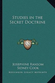 Paperback Studies in the Secret Doctrine Book