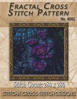 Paperback Fractal Cross Stitch Pattern No. 4042 Book