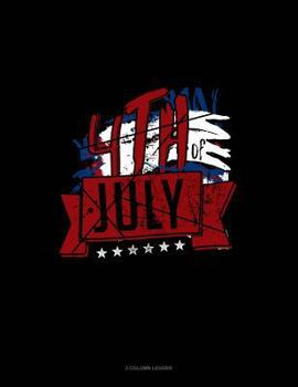 Paperback 4th of July: 3 Column Ledger Book