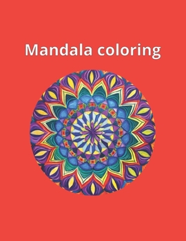 Paperback Mandala Coloring: Color the mandala with your children. [French] Book