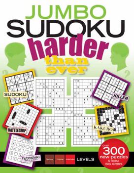 Paperback Jumbo Sudoku Harder Than Ever Book