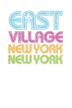 Paperback East Village NYC New York Vintage Throwback Design 120 Page Notebook Lined Journal Book