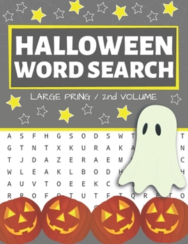 Halloween Word Search: Puzzle Book Large Print - 80 Halloween Puzzles (Edition/Volume 2)