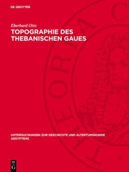 Hardcover Topographie Des Thebanischen Gaues [German] Book