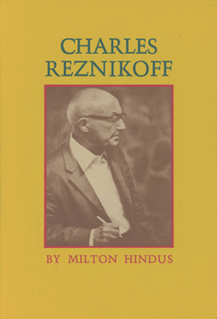 Paperback Charles Reznikoff: A Critical Essay Book