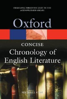 Hardcover The Concise Oxford Chronology of English Literature Book