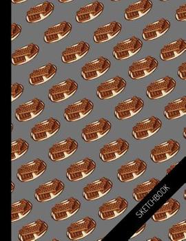 Waffle Sketchbook: Personalized artist sketchbook for drawing, doodling, painting, writing (8.5'' x 11'')