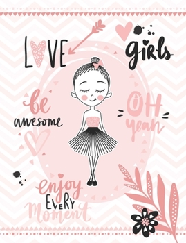 My cute girl's diary: guided journal for kids - positive thinking - workbook for more self-esteem - to learn the respectful contact with myself - for 12 month - gift book white pastel pink