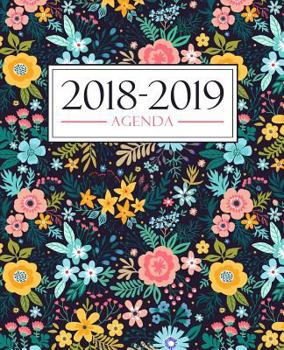 Paperback Agenda 2018-2019: 190 x 235 mm: Agenda 2018-2019 semana vista español: 160 g/m² Agenda semanal 12 meses: Estampado floral 3704 [Spanish] Book