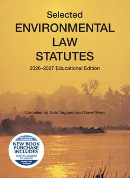 Paperback Selected Environmental Law Statutes, 2026-2027 Educational Edition (Selected Statutes) Book