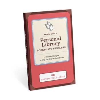 Paperback Personal Library Bookplate Stickers Book