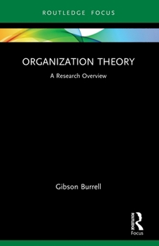 Paperback Organization Theory: A Research Overview Book