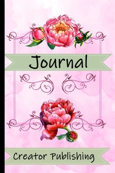 Paperback Elegant Pink Peonies Journal Notebook for Journaling: Peony Flowers Journal, 120 lined pages for journaling Book