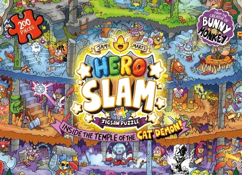 Jamie Smart's Hero Slam Jigsaw Puzzle: Inside the Temple of the Cat Demon: A 200-Piece Jigsaw Puzzle from the No 1 Bestselling Creator of Bunny Vs Mon