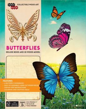 IncrediBuilds: Butterflies Deluxe Book and Model Set