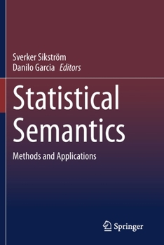 Paperback Statistical Semantics: Methods and Applications Book