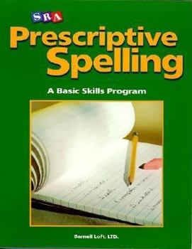 Paperback Prescriptive Spelling - Student Edition Book a Book