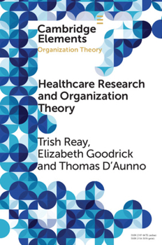 Paperback Health Care Research and Organization Theory Book