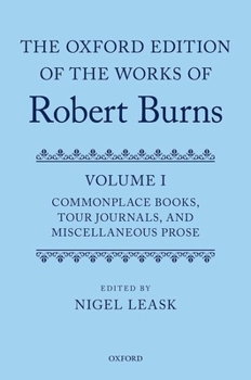 Hardcover Oxf Ed Works Robert Burns Vol 1 Oewrb C Book