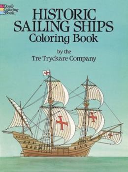 Paperback Historic Sailing Ships Coloring Book