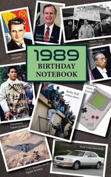 Paperback 1989 Birthday Notebook: A Great Alternative to a Card Book