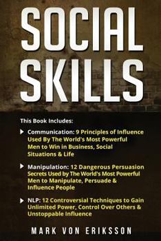 Paperback Social Skills: This Book Includes Communication, Manipulation, NLP Book
