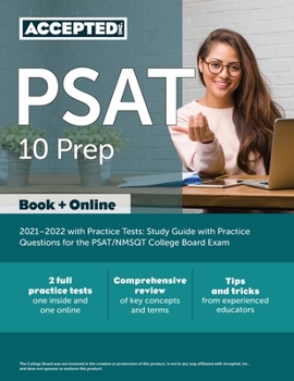 Paperback PSAT 10 Prep 2021-2022 with Practice Tests: Study Guide with Practice Questions for the PSAT/NMSQT College Board Exam Book