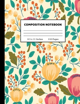 Paperback Composition Notebook: Wide Ruled Paper Notebook Journal - Cute Wide Blank Lined Workbook for Teens Kids Students Girls for Home School Colle Book