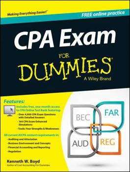Paperback CPA Exam for Dummies with Online Practice Book