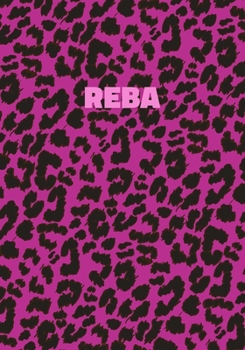 Paperback Reba: Personalized Pink Leopard Print Notebook (Animal Skin Pattern). College Ruled (Lined) Journal for Notes, Diary, Journa Book