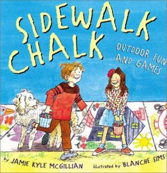 Paperback Sidewalk Chalk: Outdoor Fun and Games Book