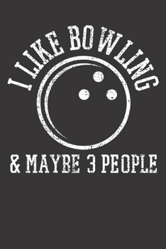 Paperback Notebook: Bowling Bowler Ball Introvert Player Funny Gift College Ruled 6x9 120 Pages Book