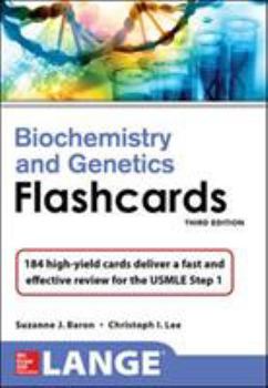 Paperback Lange Biochemistry and Genetics Flashhcards, Third Edition Book