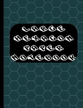Large Hexagon Paper Notebook: Teal cover, 100 pages (or 50 sheets) of honeycomb paper, 8.5x11 in., glossy
