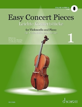 Paperback Easy Concert Pieces Volume 1 Cello and Piano Book/Online Audio Book