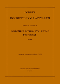 Paperback Corp Inscr Lat Vol 15 Pars 1 ND [Latin] Book