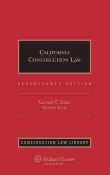 Hardcover California Construction Law, Seventeenth Edition Book