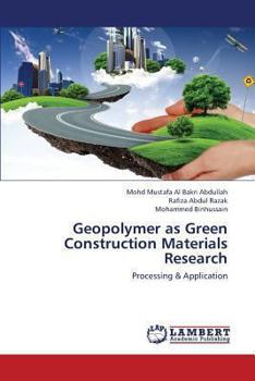 Paperback Geopolymer as Green Construction Materials Research Book