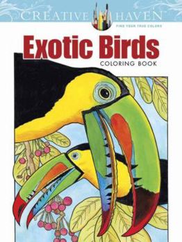 Paperback Creative Haven Exotic Birds Coloring Book