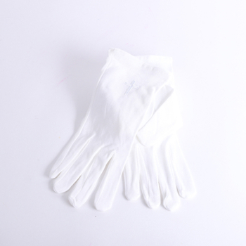 Glove White W/ White Cross L