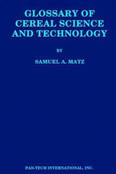 Paperback Glossary of Cereal Science and Technology Book