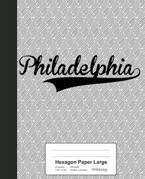 Paperback Hexagon Paper Large: PHILADELPHIA Notebook Book