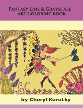 Fantasy Line & Grayscale Art Coloring Book