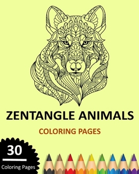 Paperback Zentangle Animals Coloring Pages Book