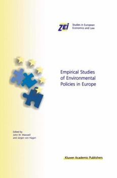Hardcover Empirical Studies of Environmental Policies in Europe Book