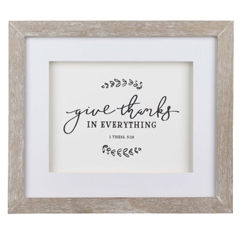 Unknown Binding Wall Art Wood Give Thanks - 1 Thess 5:18 Book
