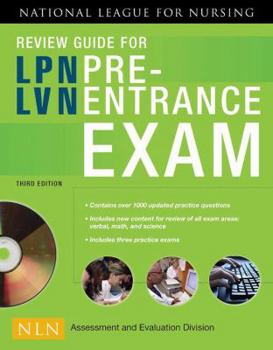 Paperback Review Guide for Lpn/LVN Pre-Entrance Exam [With CDROM] Book