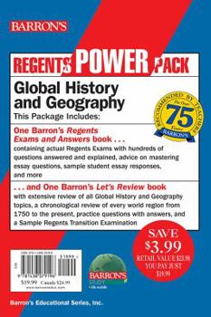 Paperback Regents Global History and Geography Power Pack: Let's Review: Global History and Geography + Regents Exams and Answers: Global History and Geography Book