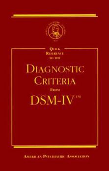 Paperback Quick Reference to the Diagnostic Criteria from DSM-IV Book