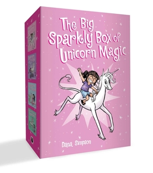 Paperback The Big Sparkly Box of Unicorn Magic: Phoebe and Her Unicorn Box Set Volume 1-4 Book